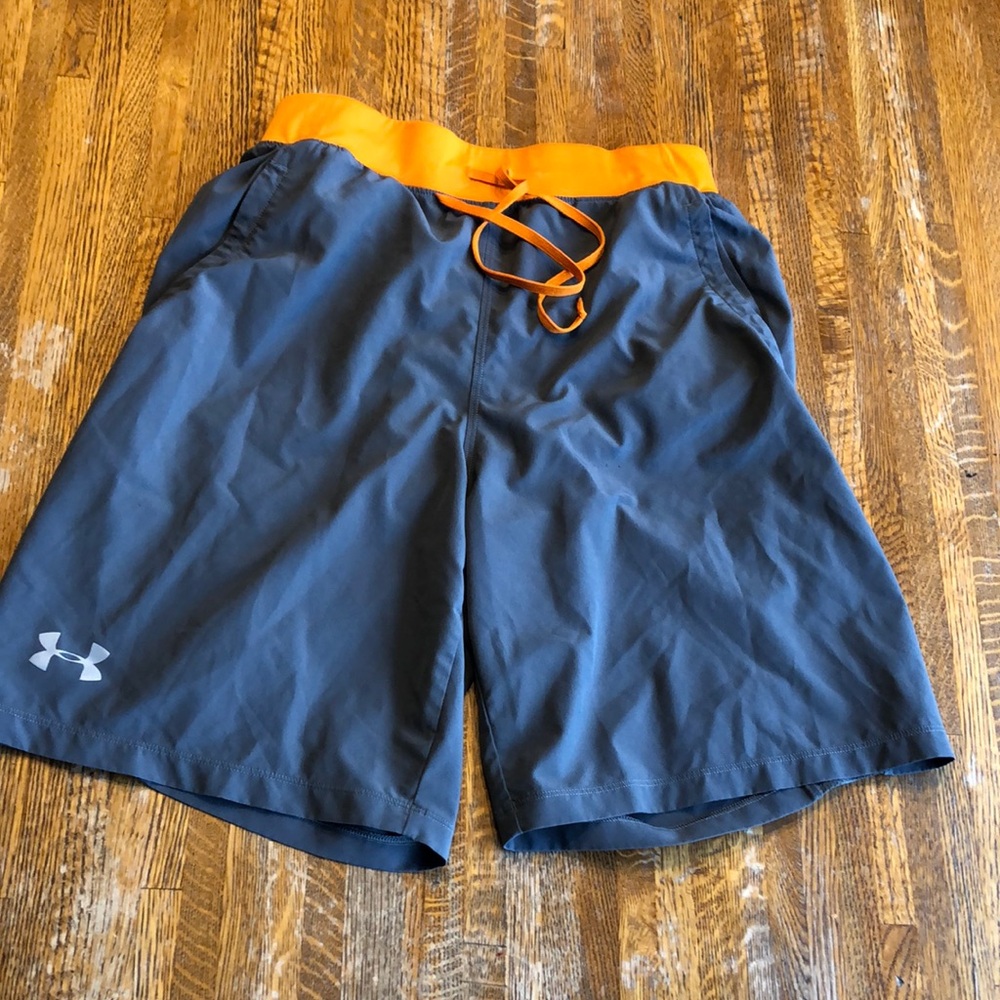 Under Armour 8” running shorts, worn only a few times